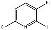 3-BroMo-6-chloro-2-iodo-pyridine Struktur