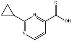 2-CyclopropylpyriMidine-4-carboxylic acid Struktur