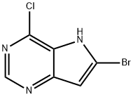 6-Bromo-4-chloro-5H-pyrrolo[3,2-d]pyrimidine Struktur