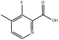 3-Fluoro-4-methyl-2-pyridinecarboxylic acid Struktur