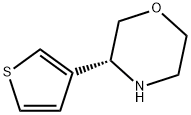 (R)-3-(Thiophen-3-yl)Morpholine Struktur