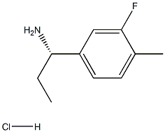 (S)-1-(3-Fluoro-4-Methylphenyl)propan-1-aMine hydrochloride Struktur