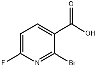 2-BroMo-6-fluoro-nicotinic acid Struktur