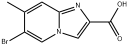 6-BroMo-7-MethyliMidazo[1,2-a]pyridine-2-carboxylic acid Struktur