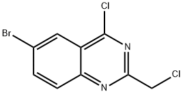 6-BroMo-4-chloro-2-chloroMethyl-quinazoline Struktur