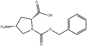 (2R,4R)-1-Cbz-4-AMinopyrrolidine-2-carboxylic acid Struktur