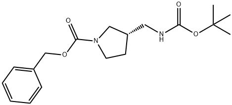 (S)-N-Cbz-3-N-Boc-aminomethyl-pyrrolidine Struktur