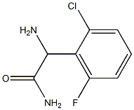 2-AMINO-2-(2-CHLORO-6-FLUOROPHENYL)ACETAMIDE Struktur