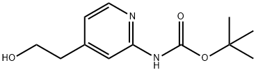 tert-Butyl (4-(2-hydroxyethyl)pyridin-2-yl)carbaMate Struktur