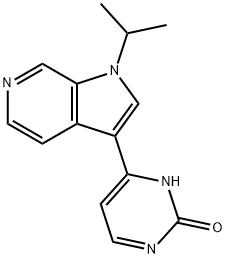 4-(1-isopropyl-1H-pyrrolo[2,3-c]pyridin-3-yl)pyriMidin-2-ol Struktur