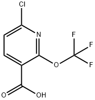 6-chloro-2-(trifluoroMethoxy)nicotinic acid Struktur