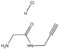 2-aMino-N-(prop-2-ynyl)acetaMide hydrochloride Struktur