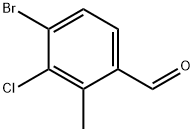 4-BroMo-3-chloro-2-Methylbenzaldehyde Struktur