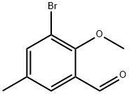 3-BroMo-2-Methoxy-5-Methylbenzaldehyde Struktur