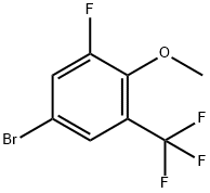 5-BroMo-1-fluoro-2-Methoxy-3-(trifluoroMethyl)benzene Struktur