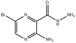 3-AMINO-6-BROMOPYRAZINE-2-CARBOHYDRAZIDE Struktur