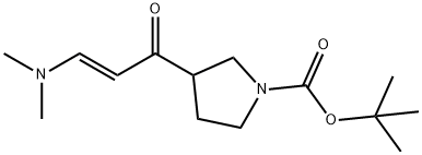 tert-butyl 3-(3-(diMethylaMino)acryloyl)pyrrolidine-1-carboxylate Struktur