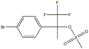 2-(4-broMophenyl)-1,1,1-trifluoropropan-2-yl Methanesulfonate Struktur