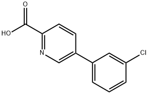 5-(3-Chlorophenyl)picolinic acid Struktur