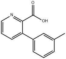 3-(3-Methylphenyl)picolinic acid Struktur