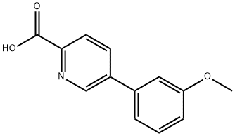 5-(3-Methoxyphenyl)picolinic acid Struktur