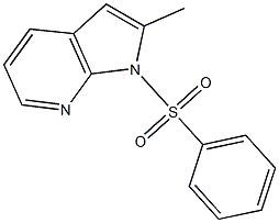 1-(Phenylsulphonyl)-2-Methyl-7-azaindole Struktur