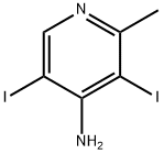 4-AMino-3,5-diiodo-2-Methyl pyridine Struktur