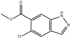 5-Chloro-indazole-6-carboxylic acid Methyl ester Struktur