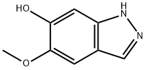 5-Methoxy-6-hydroxy(1H)indazole Struktur