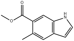 5-Methyl-indole-6-carboxylic acid Methyl ester Struktur