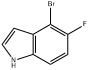 4-BroMo-5-fluoro-1H-indole Struktur