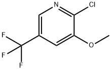 2-CHLORO-3-METHOXY-5-(TRIFLUOROMETHYL)PYRIDINE Struktur