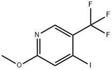 4-IODO-2-METHOXY-5-(TRIFLUOROMETHYL)PYRIDINE Struktur