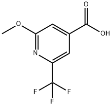 2-Methoxy-6-(trifluoroMethyl)isonicotinic acid Struktur