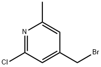 4-(broMoMethyl)-2-chloro-6-Methylpyridine Struktur