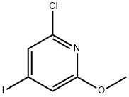 2-Chloro-4-iodo-6-Methoxy-pyridine Struktur