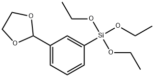 2 - (3 - 三乙氧硅烷基苯基)-1,3 - 二氧戊環(huán), 1227828-43-4, 結構式