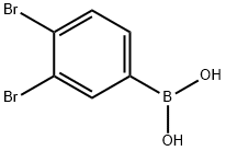 3,4-ジブロモフェニルボロン酸 化學(xué)構(gòu)造式