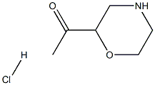 1-(Morpholin-2-yl)ethanone hydrochloride Struktur