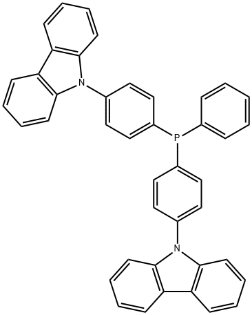 Bis-4-(N-carbazolyl)phenyl)phenylphosphine oxide Struktur