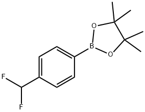 2-(4-(DifluoroMethyl)phenyl)-4,4,5,5-tetraMethyl-1,3,2-dioxaborolane Struktur