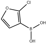 (2-Chlorofuran-3-yl)boronic acid Struktur