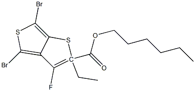 2-Ethylhexyl-4,6-dibroMo-3-fluorothieno[3,4-b]thiophene-2-carboxylate Struktur