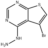 5-BroMo-4-hydrazinylthieno[2,3-d]pyriMidine Struktur