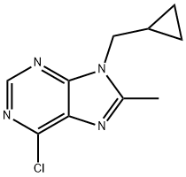 6-Chloro-9-cyclopropylMethyl-9H-purine Struktur