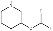 3-(Difluoromethoxy)piperidine Struktur