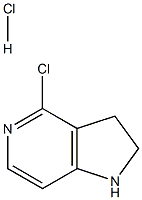 4-Chloro-2,3-dihydro-1H-pyrrolo[3,2-c]pyridine hydrochloride Struktur