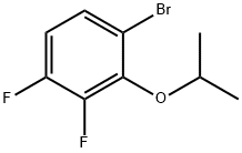 1-BroMo-3,4-difluoro-2-isopropoxybenzene Struktur