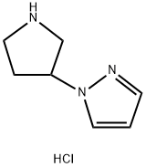 1-(3-Pyrrolidinyl)-1H-pyrazole 2HCl Struktur