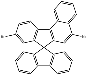 5,9-Dibromospiro[7H-benzo[c]fluorene-7,9'-[9H]fluorene] Struktur